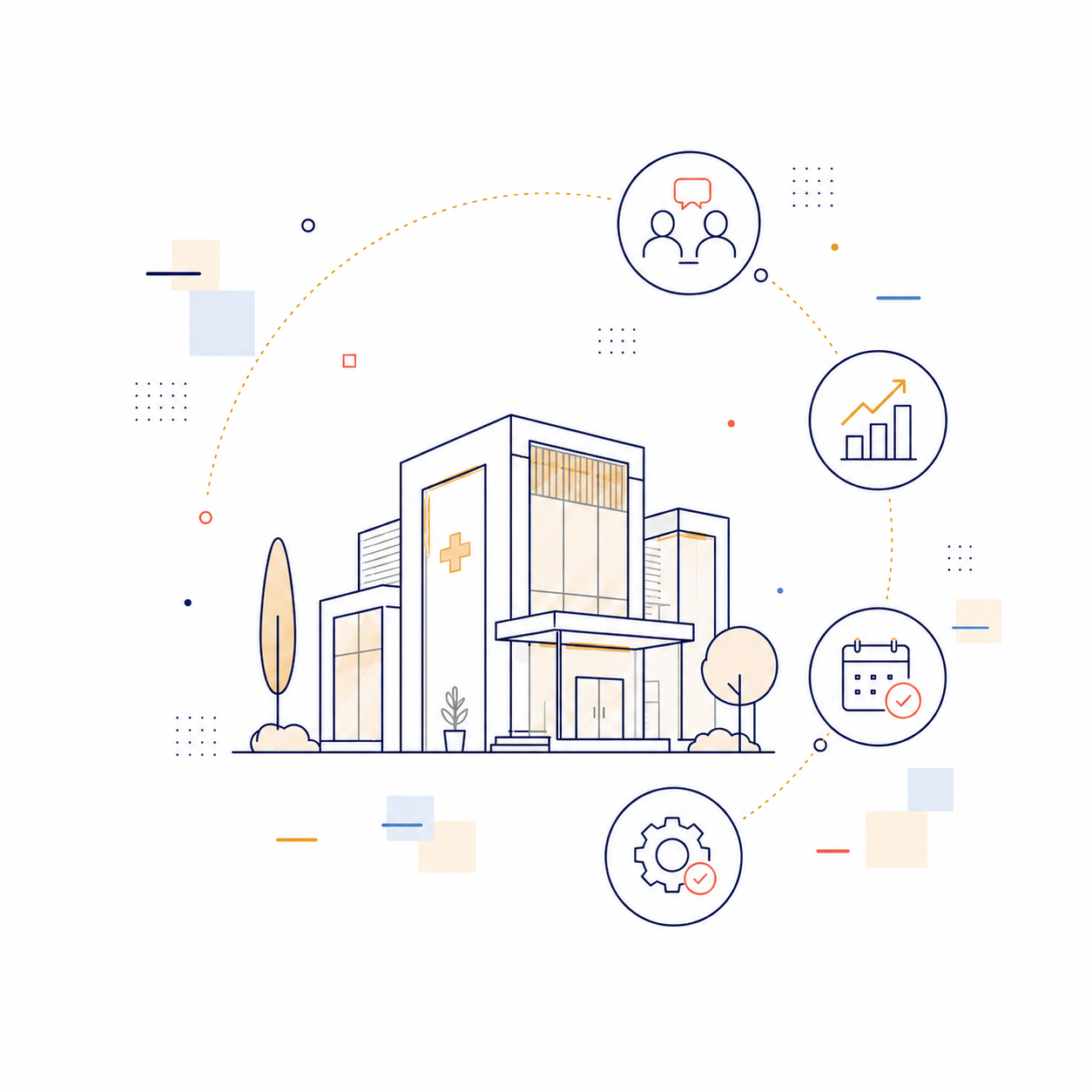 Mondrian Health private hospital planning illustration